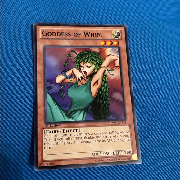 Yugioh Card Goddess Of Whim Light Type Monster 1st Edition 1996 NWOTS -  atlasmortgagegroup.ca
